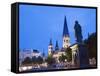 Bonn Cathedral (Bonner Munster) (Bonn Minster), Bonn, North Rhineland Westphalia, Germany, Europe-Christian Kober-Framed Stretched Canvas