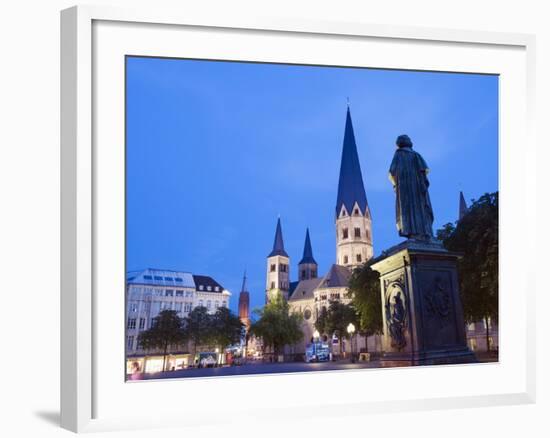 Bonn Cathedral (Bonner Munster) (Bonn Minster), Bonn, North Rhineland Westphalia, Germany, Europe-Christian Kober-Framed Photographic Print