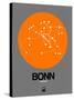 Bonn Orange Subway Map-NaxArt-Stretched Canvas