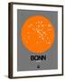 Bonn Orange Subway Map-NaxArt-Framed Art Print