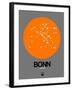 Bonn Orange Subway Map-NaxArt-Framed Art Print