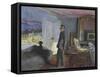 Bonnard dans son atelier-Edouard Vuillard-Framed Stretched Canvas
