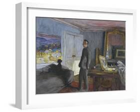 Bonnard dans son atelier-Edouard Vuillard-Framed Giclee Print