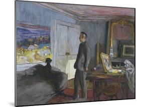 Bonnard dans son atelier-Edouard Vuillard-Mounted Giclee Print