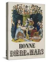 Bonne bière de Mars-null-Stretched Canvas