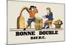 Bonne Double Bier-null-Mounted Art Print