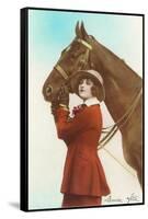 Bonne Fete, Girl with Horse-null-Framed Stretched Canvas