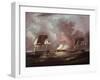 Bonnehomme Richard vs. the Serapis-Thomas Butterworth-Framed Giclee Print