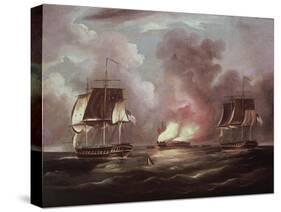 Bonnehomme Richard vs. the Serapis-Thomas Butterworth-Stretched Canvas