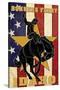 Bonners Ferry, Idaho - Bronco and Star-Lantern Press-Stretched Canvas