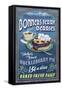 Bonners Ferry, Idaho - Huckleberry Pie-Lantern Press-Framed Stretched Canvas