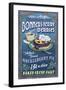 Bonners Ferry, Idaho - Huckleberry Pie-Lantern Press-Framed Art Print