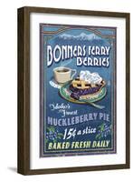 Bonners Ferry, Idaho - Huckleberry Pie-Lantern Press-Framed Art Print