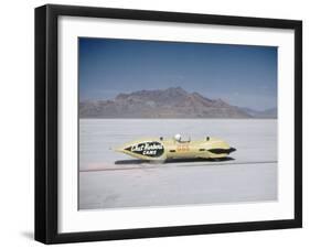 Bonneville Hot Rod Meet at the Bonneville Salt Flats in Utah-J^ R^ Eyerman-Framed Premium Photographic Print