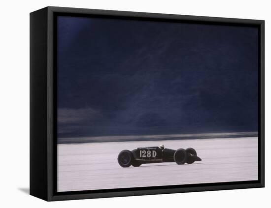 Bonneville Hot Rod Meet at the Bonneville Salt Flats in Utah-J^ R^ Eyerman-Framed Stretched Canvas