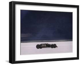 Bonneville Hot Rod Meet at the Bonneville Salt Flats in Utah-J^ R^ Eyerman-Framed Premium Photographic Print