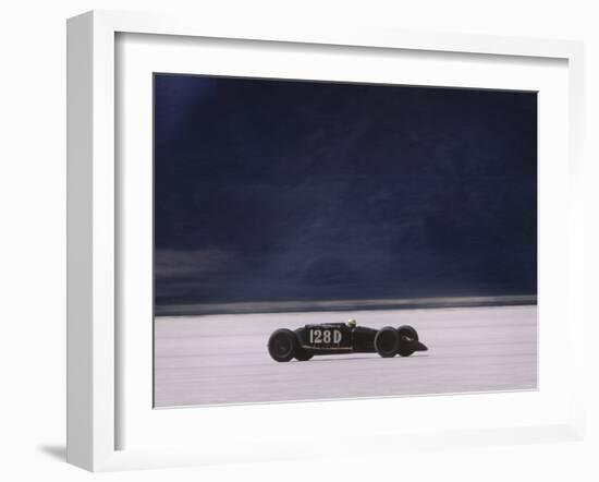 Bonneville Hot Rod Meet at the Bonneville Salt Flats in Utah-J^ R^ Eyerman-Framed Photographic Print