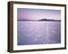 Bonneville Salt Flats at Sunrise, Silver Island Mountains & Pilot Peak, Utah, USA-Scott T. Smith-Framed Photographic Print