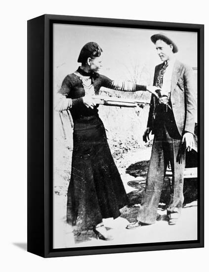 Bonnie and Clyde, 1934-null-Framed Stretched Canvas