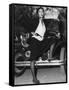 BONNIE AND CLYDE, 1967 directed by ARTHUR PENN Faye Dunaway as Bonnie Parker (b/w photo)-null-Framed Stretched Canvas