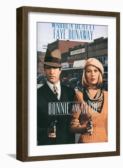 Bonnie and Clyde, 1967-null-Framed Art Print