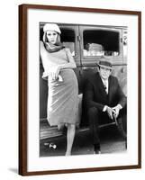 Bonnie and Clyde, Faye Dunaway, Warren Beatty, 1967-null-Framed Photo