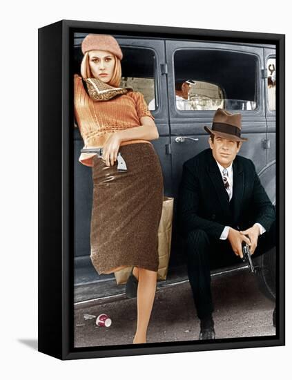 Bonnie and Clyde, Faye Dunaway, Warren Beatty, 1967-null-Framed Stretched Canvas