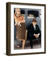 Bonnie and Clyde, Faye Dunaway, Warren Beatty, 1967-null-Framed Photo