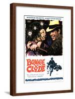 Bonnie and Clyde, Faye Dunaway, Warren Beatty, 1967-null-Framed Art Print