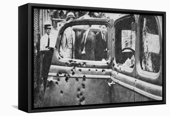 Bonnie and Clyde's Bullet-riddled Car, 1934-American Photographer-Framed Stretched Canvas