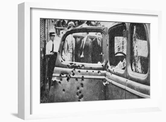 Bonnie and Clyde's Bullet-riddled Car, 1934-American Photographer-Framed Giclee Print