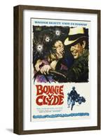 Bonnie and Clyde, Spanish Movie Poster, 1967-null-Framed Art Print