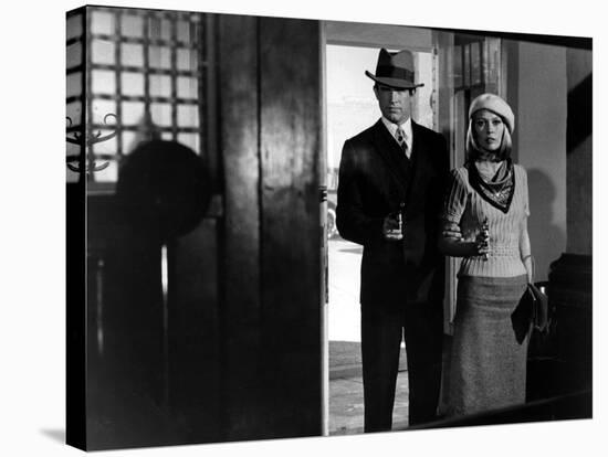 Bonnie and Clyde, Warren Beatty, Faye Dunaway, 1967-null-Stretched Canvas