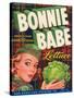 Bonnie Babe Lettuce Label - Salinas, CA-Lantern Press-Stretched Canvas