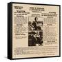 Bonnie & Clyde Wanted Poster-null-Framed Stretched Canvas