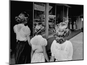 Bonnie, Jeanie, and Shirley Laughlin, After New Hair Styles-Stan Wayman-Mounted Photographic Print