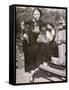 Bonnie Parker Posing Tough with a Gun and Cigar, c.1934-null-Framed Stretched Canvas