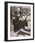 Bonnie Parker Posing Tough with a Gun and Cigar, c.1934-null-Framed Photographic Print