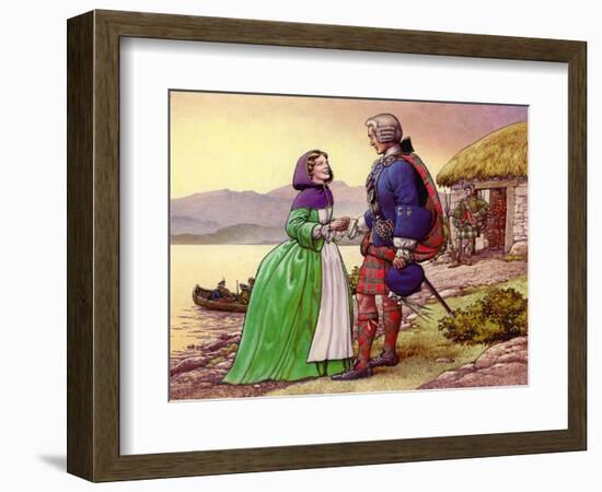 Bonnie Prince Charles and Flora Macdonald-Pat Nicolle-Framed Giclee Print