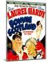 Bonnie Scotland, Oliver Hardy, June Lang, Stan Laurel on Window Card, 1935-null-Mounted Photo