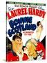 Bonnie Scotland, Oliver Hardy, June Lang, Stan Laurel on Window Card, 1935-null-Stretched Canvas