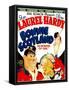 Bonnie Scotland, Oliver Hardy, June Lang, Stan Laurel on Window Card, 1935-null-Framed Stretched Canvas