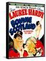 Bonnie Scotland, Oliver Hardy, June Lang, Stan Laurel on Window Card, 1935-null-Framed Stretched Canvas