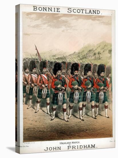 Bonnie Scotland, Sheet Music Cover, C1860-T Packer-Stretched Canvas