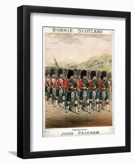 Bonnie Scotland, Sheet Music Cover, C1860-T Packer-Framed Premium Giclee Print