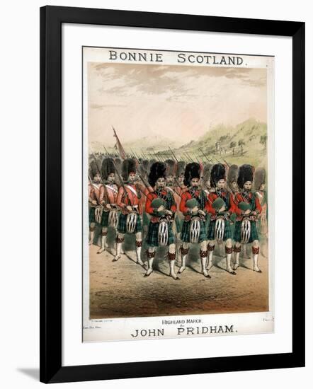 Bonnie Scotland, Sheet Music Cover, C1860-T Packer-Framed Giclee Print