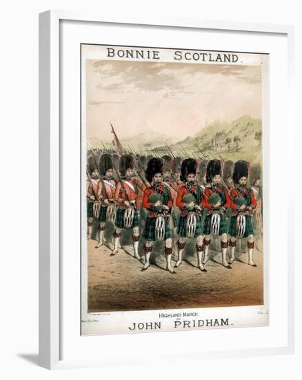 Bonnie Scotland, Sheet Music Cover, C1860-T Packer-Framed Giclee Print