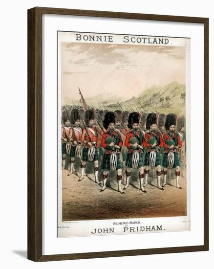 Bonnie Scotland, Sheet Music Cover, C1860-T Packer-Framed Giclee Print