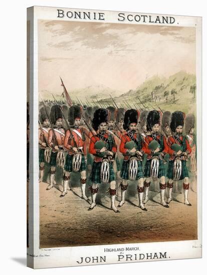 Bonnie Scotland, Sheet Music Cover, C1860-T Packer-Stretched Canvas