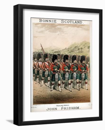 Bonnie Scotland, Sheet Music Cover, C1860-T Packer-Framed Giclee Print